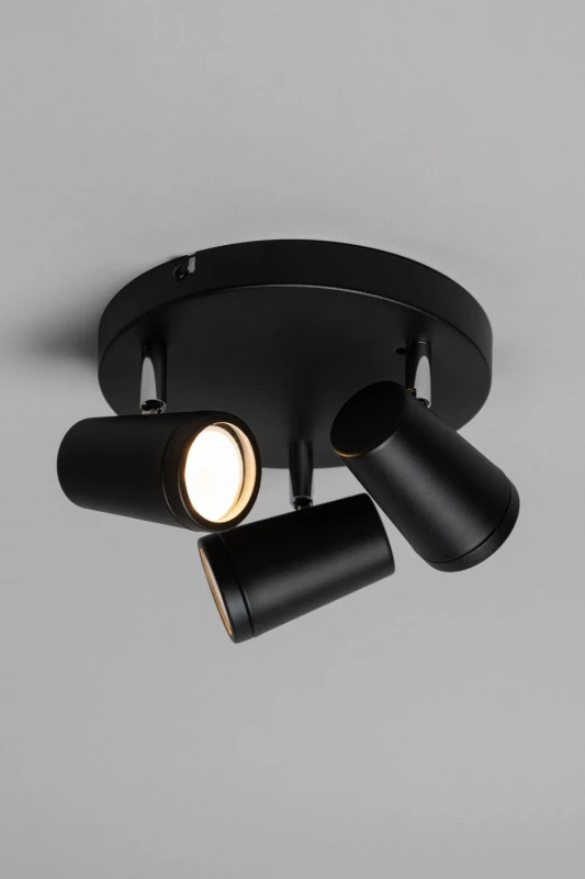 Image of Spa Freya 3-Light Ceiling Spotlight Matte Black