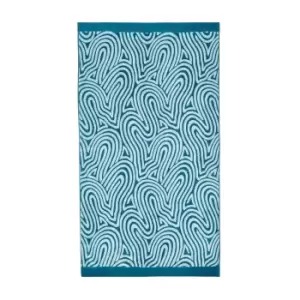 Image of Nalu Nicole Scherzinger Makai Bath Towel, Duck Egg & Teal