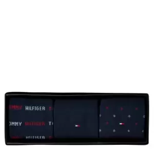 Image of Tommy Hilfiger Tommy Socks Three Pack Giftbox - Blue