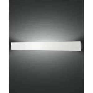 Image of Fabas Luce Lotus Integrated LED Wall Light White Glass