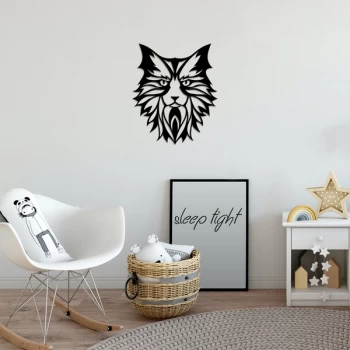 Image of Cat6 - Black Decorative Metal Wall Accessory
