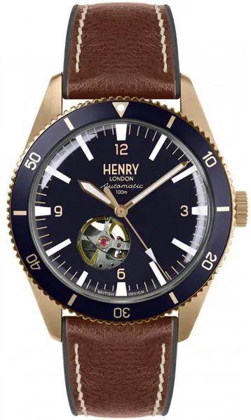 Image of Henry London Watch Automatic Sport Mens - Blue HNR-141