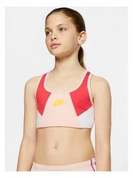 Image of Nike NSW Older Girls Classic Sports Bra - Coral, Size 13-15 Years, XL, Women