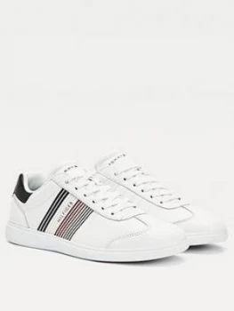 Image of Tommy Hilfiger Essential Corporate Cupsole Trainers - White
