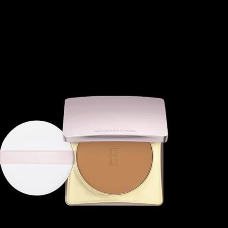 Image of Sublime Market Connect Compact Powder - ELIZABETH ARDEN - Flawless Finish - Medium dark - Matte finish - All skin types black/brown black/brown