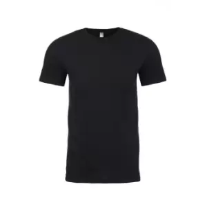 Image of Next Level Adults Unisex Suede Feel Crew Neck T-Shirt (M) (Black)