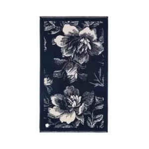 Image of Ted Baker Glitch Floral Bath Mat, Navy