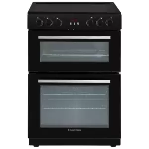 Image of Russell Hobbs RH60EDOEH6001B 60cm Freestanding Electric Double Oven with Ceramic Hobs - Black