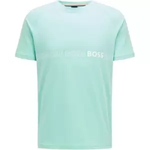 Image of Boss RN Logo Slim Fit T Shirt - Green