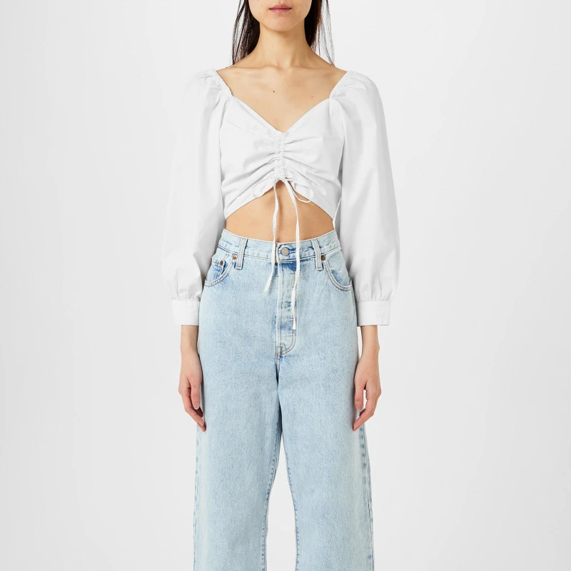 Image of Levis Devin Blouse - White White 8