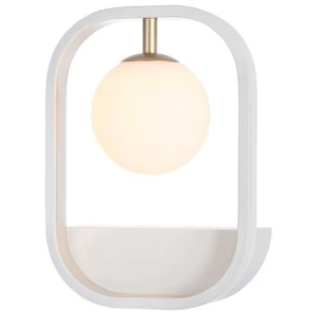Image of Maytoni Lighting - Avola Wall Lamp White with Gold, 1 Light, G9
