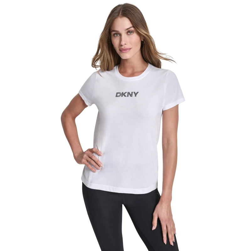 Image of DKNY Womens Sport T-Shirt White female 8 (XS)