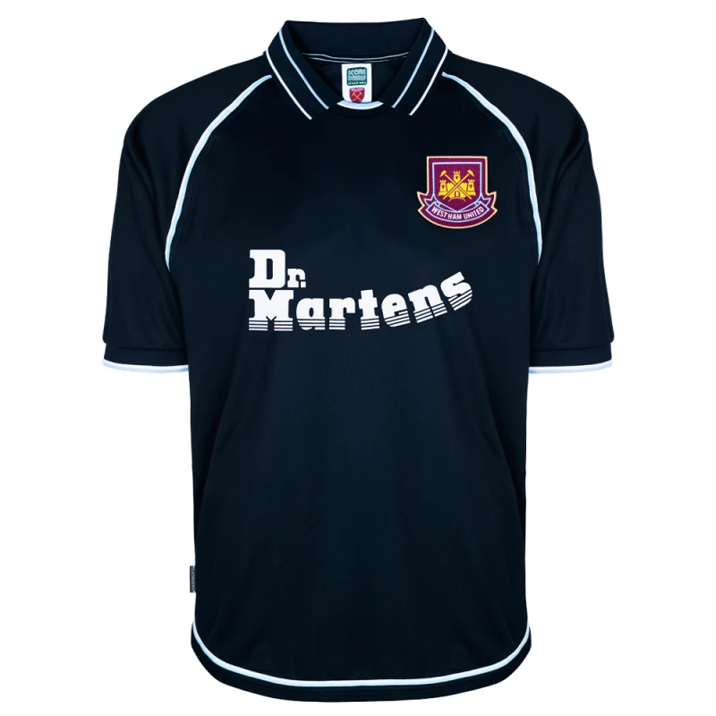 Image of Score Draw West Ham United 2000 Away Retro Football Shirt WHAM00APYSS-M M Mens Sportswear
