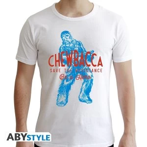 Image of Star Wars - Chewbacca Mens Medium T-Shirt - White