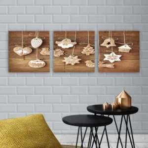 Image of DRPRC49 Multicolor Decorative Canvas Painting (3 Pieces)