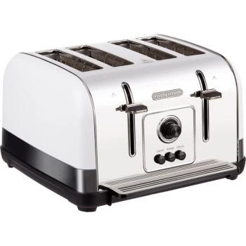 Image of Morphy Richards 240134 Venture White 4 Slice Toaster