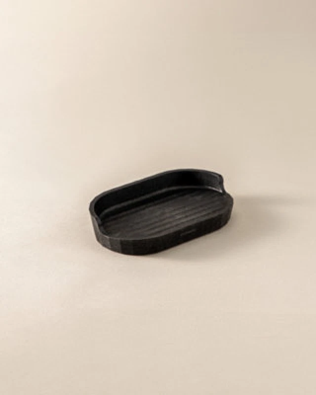 Image of Cosmic Soap Dish, Black, Recycled Materials, Award-Winning Design, Avenir Collection