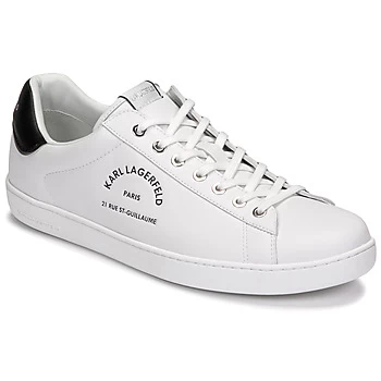 Image of Karl Lagerfeld KOURT II MAISON KARL LACE mens Shoes Trainers in White,7.5,8,9,9.5,11