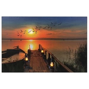 Image of Sunset LED Boardwalk Canvas
