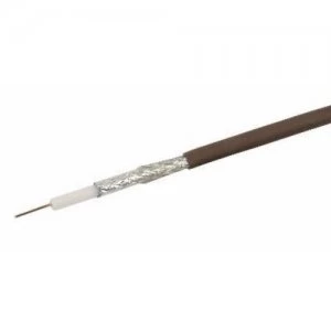 Image of Labgear Brown Single 1mm CCS 75Ohm RG6 Digital Satellite Aerial Cable With Foam Filled PE and Aluminium Foil 27600ALB - 50 Meter