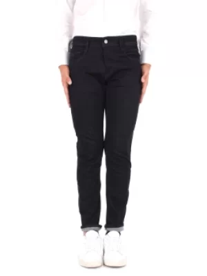 Image of REPLAY Slim Men Blue Cotone/poliestere/elastene