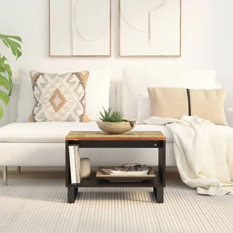 Image of VIDAXL Coffee Table 60x50x40cm Solid Wood Reclaimed Vidaxl 8720845781118