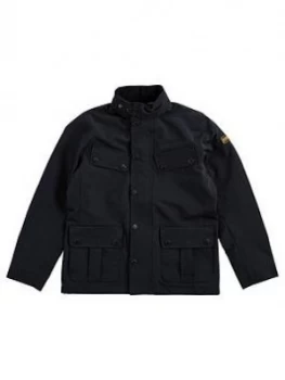 Image of Barbour International Boys Summer Duke Jacket - Black, Size Age: 12-13 Years