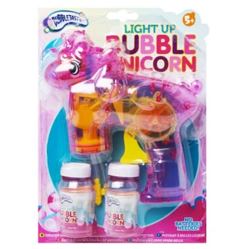 Image of Unicorn Light Up Bubble Gun - Childrens Toys & Birthday Present Ideas
