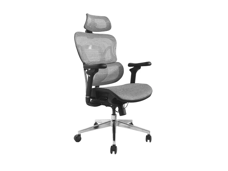 Image of Equip Ergonomic Premium Office Chair with Headrest and Armrests. Grey