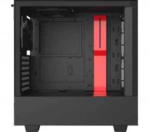 Image of NZXT H510 ATX Mid-Tower PC Case - Black & Red, Black