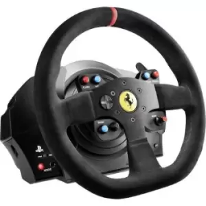 Image of Thrustmaster T300 Ferrari Integral Alcantara Edition Steering wheel PlayStation 4 Black incl. foot pedals