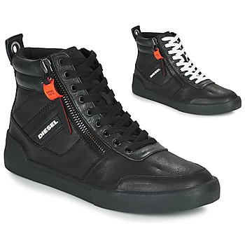 Image of Diesel S-DVELOWS mens Shoes (High-top Trainers) in Black