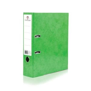 Image of Concord A4 Contrast Lever Arch File Laminated Capacity 70mm Lime Pack 10