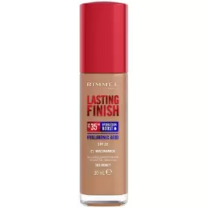 Image of Rimmel Lasting Finish 35Hr Foundation 30ml (Various Shades) - 303 Honey