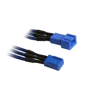 Image of BitFenix Alchemy 3-Pin Extension 90cm - sleeved blue/blue