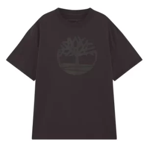 Image of Timberland Earthkeepers By Raeburn All Gender Logo T-Shirt In Dark Grey Dark Grey Men, Size XL
