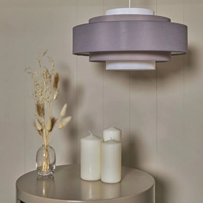 Image of Hampshire 5 Tiered Pendant 3 Tone Grey + 1x 10W B22 Bulb
