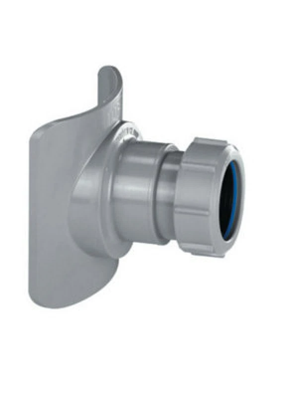 Image of McAlpine BOSSCONN110T-GR Black Mechanical Soil Pipe Boss Connector Black