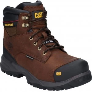 Image of Caterpillar Spiro Waterproof Safety Boot Dark Brown Size 9