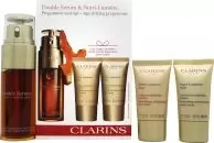 Image of Clarins Double Serum & Nutri-Lumiere Gift Set 50ml Double Serum + 15ml Nutri-Lumiere Day Cream + 15ml Nutri-Lumiere Night Cream
