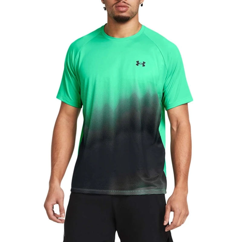 Image of Under Armour Tech Fade Short Sleeve T-Shirt - Green Green S