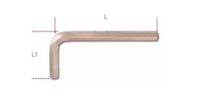 Image of Beta Tools 96BA 2.5mm Spark-Proof Offset Hexagon Key Wrench 000960761