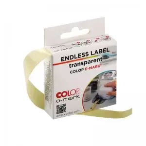 Image of COLOP e-mark Endless Transparent Label - 14mm x 8m