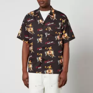 Image of Carhartt WIP Black Jack Printed-Cotton Blend Shirt - L