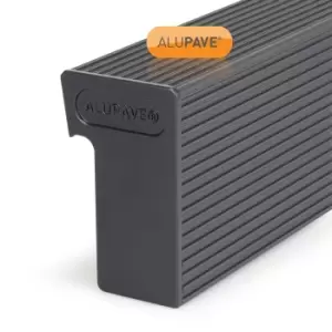 Image of Alupave Gutter Endcap RH Grey