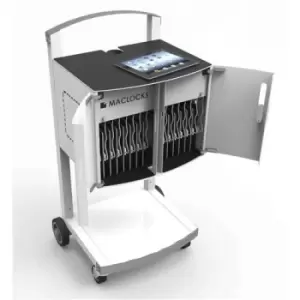 Image of Compulocks CartiPad Uno Tablet / Laptop Charging Rolling Cart 16 Devices EU Power Plug