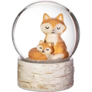 Image of Mum & Baby Fox Snow Globe