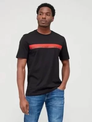 Image of Hugo Diziano Panel Logo T-Shirt