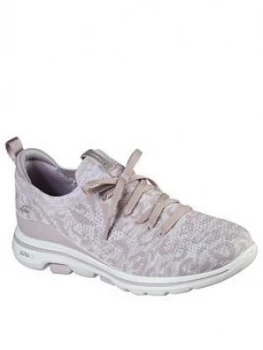Image of Skechers Go Walk 5 Trainer - Mauve