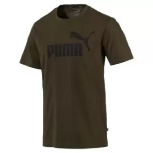 Image of Puma Essential Logo T Shirt Mens - Green